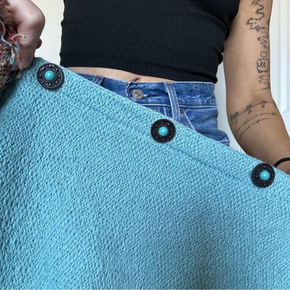 Vintage Storybook Knits Blue Sweater Medium - Picture 4 of 4